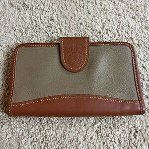 Brown and Tan Leather Address Folio